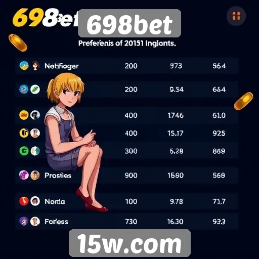 Perfil de usuários e suas preferências no 698bet